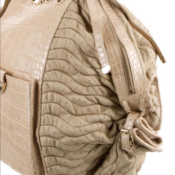 Versace Crocodile and Leather Tote . Beautiful and soft . - Picture 3 of 8